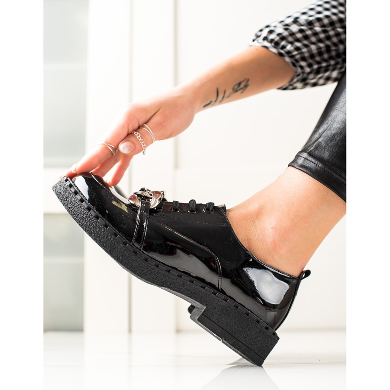 TRENDI Módní černé boty černá 1