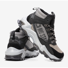 Maclovio pánské černo-šedé tenisky Big Star černá šedá 1