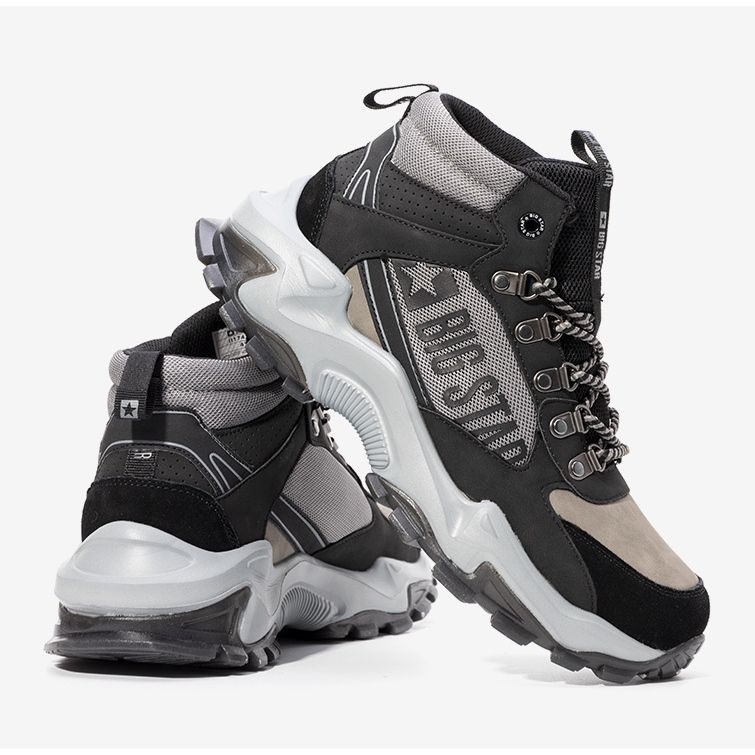 Maclovio pánské černo-šedé tenisky Big Star černá šedá 1