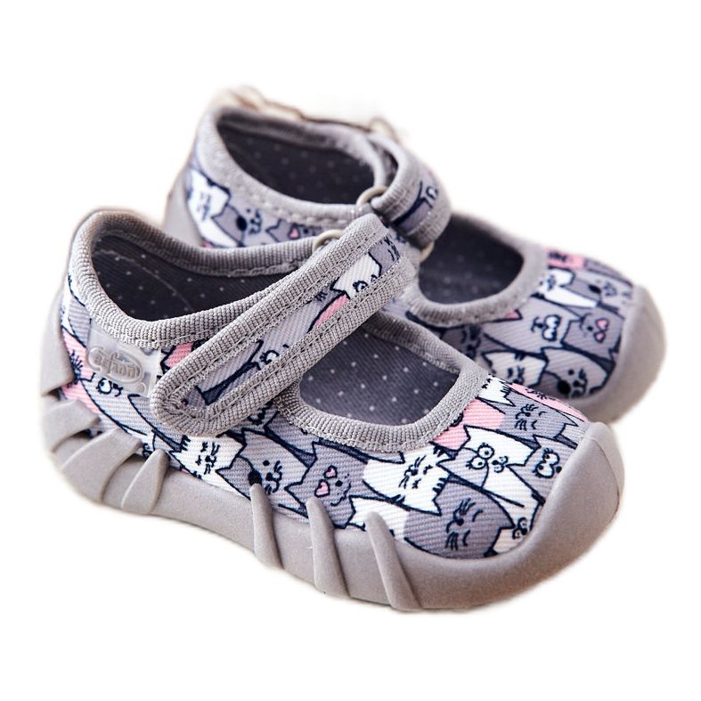 BEFADO S.A. Pantofle Inblu Ballerina Cats 109P241 Grey 1