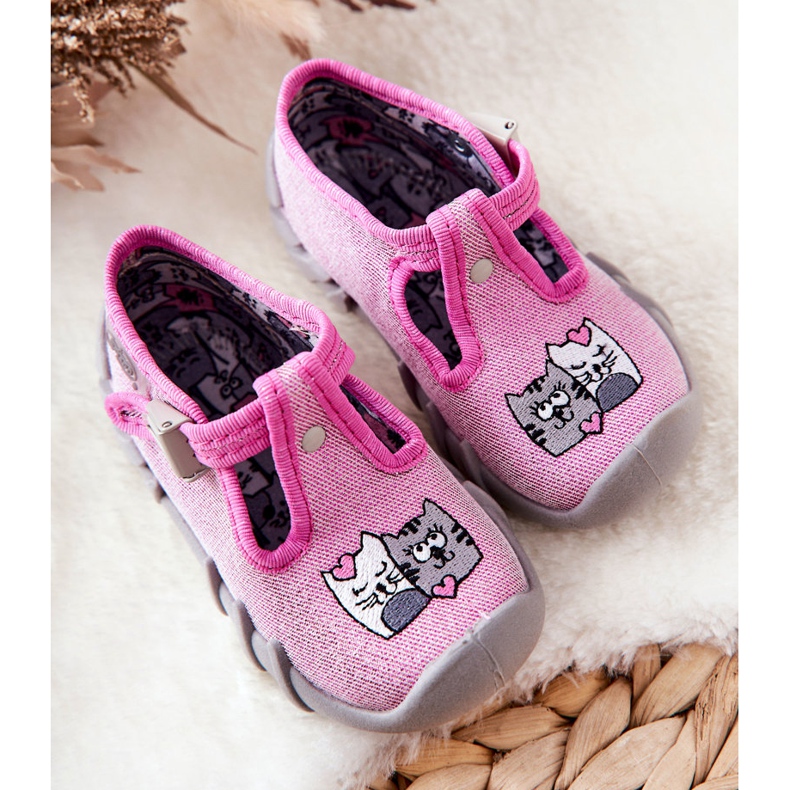 BEFADO S.A. Pantofle Inblu Kittens 110P436 Růžové růžový 2