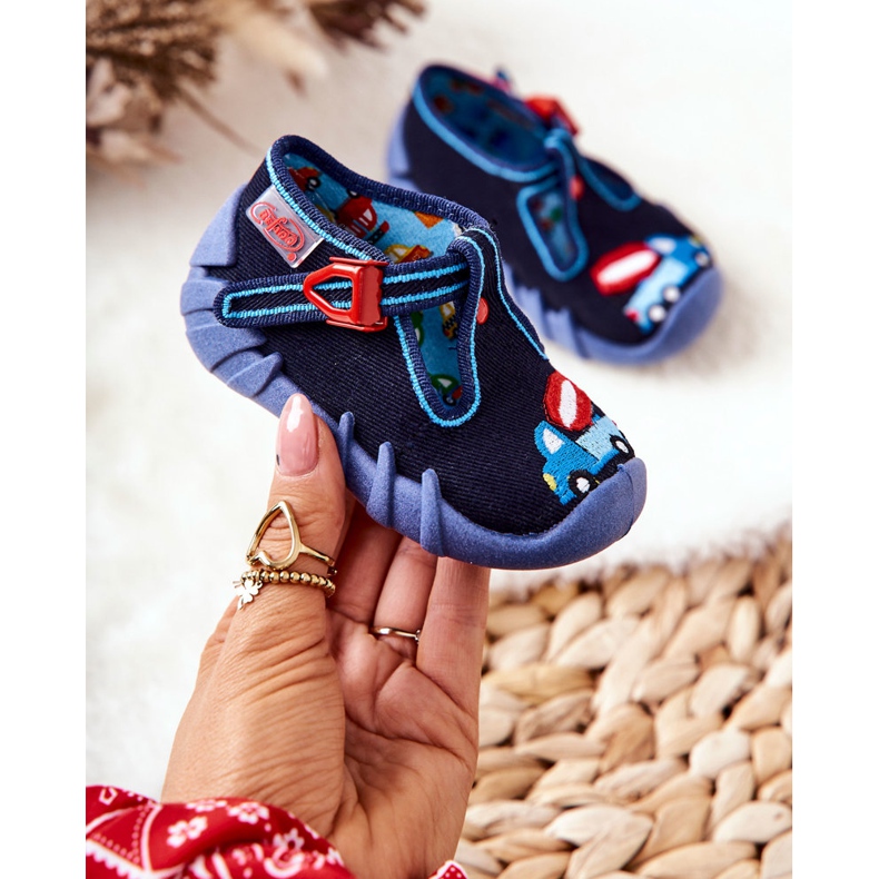 BEFADO S.A. Pantofle Inblu míchačka na beton 110P385 Navy Shoes námořnická modrá 2