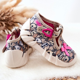 BEFADO S.A. Pantofle Inblu Srnčí S Mašlí 110P437 Béžová hnědý 2