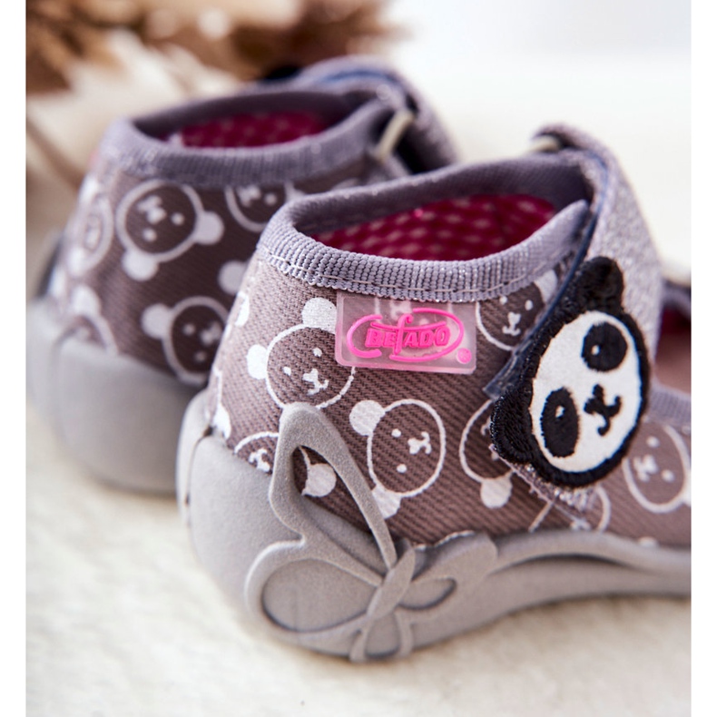 BEFADO S.A. Inblu sandály se suchým zipem 342P031 šedá 1