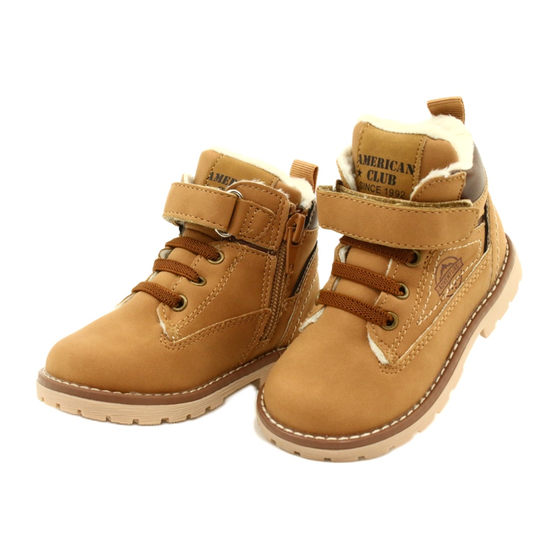 Velcro Workers American Club GC28 / 21 Camel béžový žluť 3