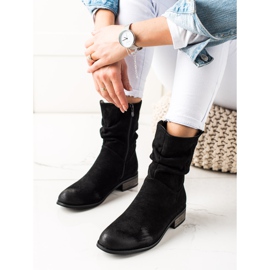 Evento Semišové kovbojské boty černá 1