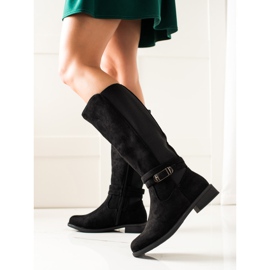 TRENDI Ležérní Boty Se Sponou černý 1