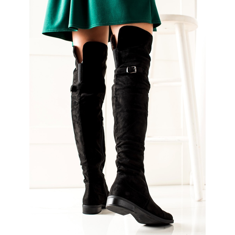 W. Potocki Boty S Roll Up Potocki černý 1