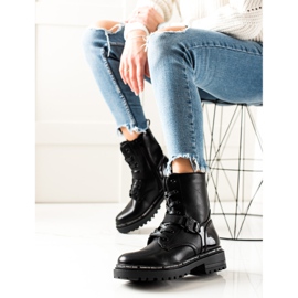 TRENDI Černí dělníci se sponou černý 1