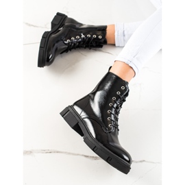 Šněrovací kozačky od Sergio Leone černá 1