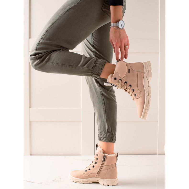 Goodin Sportovní Pink Trappers béžový růžový 1