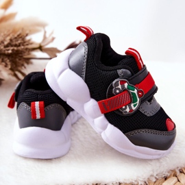 BEFADO S.A. Dětská sportovní obuv na suchý zip Befado 516P096 Černá červené 2