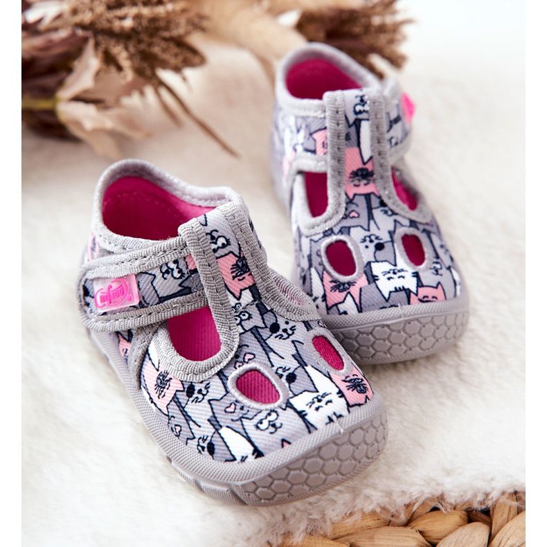 BEFADO S.A. Boty Pantofle Befado Cat 533P019 Šedá 1