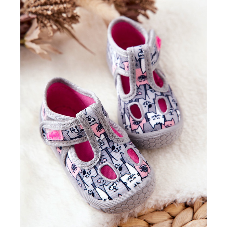 BEFADO S.A. Boty Pantofle Befado Cat 533P019 Šedá 2