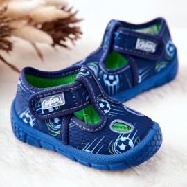 BEFADO S.A. Pantofle Befado Balls 533P015 Navy Blue námořnická modř 2
