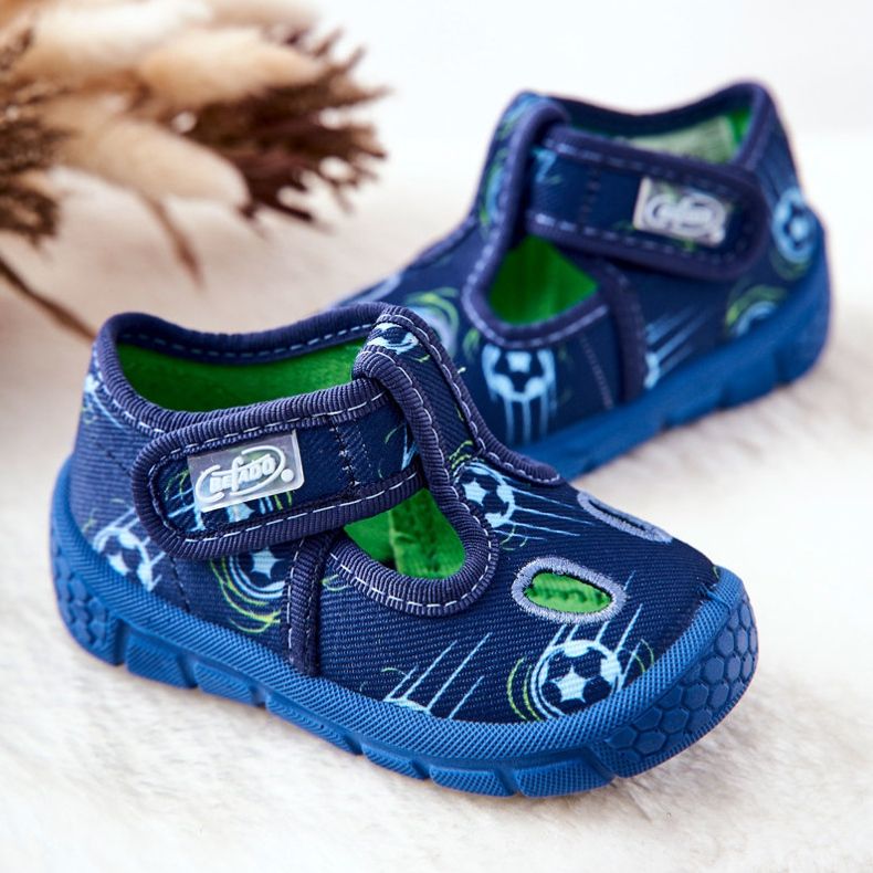 BEFADO S.A. Pantofle Befado Balls 533P015 Navy Blue námořnická modrá 2