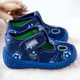 BEFADO S.A. Pantofle Befado Balls 533P015 Navy Blue námořnická modrá 1