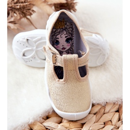 BEFADO S.A. Balerína Pantofle Befado Shiny 115X003 Zlatá zlatý 1