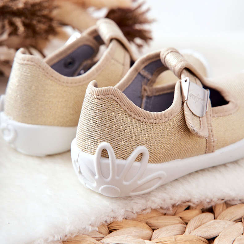 BEFADO S.A. Balerína Pantofle Befado Shiny 115X003 Zlatá zlatý 2