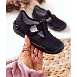 BEFADO S.A. Balerína Pantofle Befado Shiny 115X006 Black černá 1