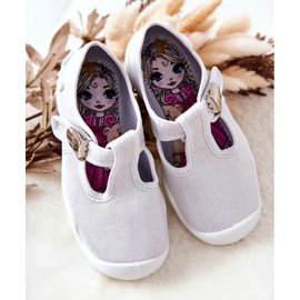 BEFADO S.A. Pantofle Balerina Befado Shiny 115X001 Silver stříbrný 1