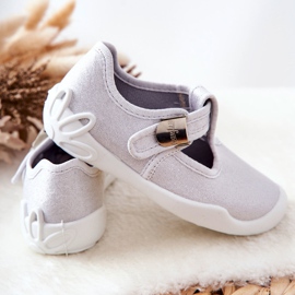 BEFADO S.A. Pantofle Balerina Befado Shiny 115X001 Silver stříbrný 2