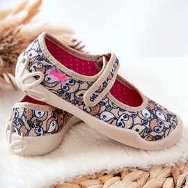 BEFADO S.A. Pantofle balerínky Befado Roe-deer 114X467 Béžová hnědý 2