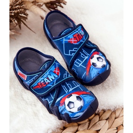 BEFADO S.A. Pantofle Befado Blue Velcro 273X321 modrý 1