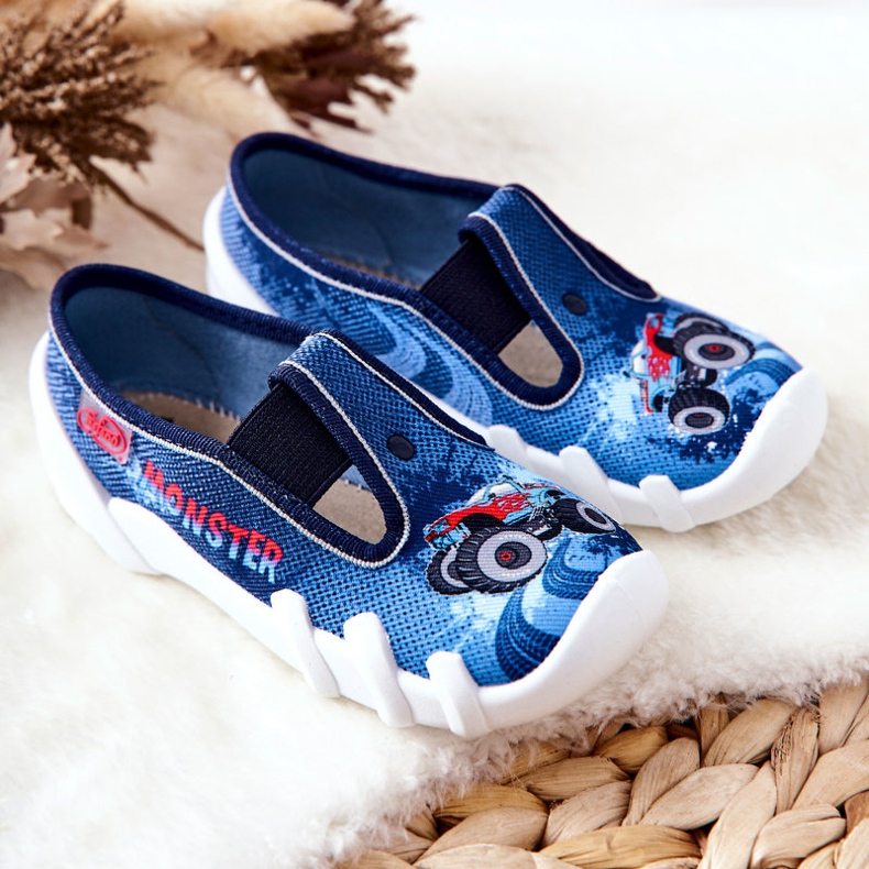 BEFADO S.A. Pantofle Befado Pantofle 290X217 Modré modrý 1