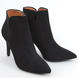 Malawi Černé kozačky na vysokém podpatku černá 2 Malawi Černé kozačky na vysokém podpatku černá 2