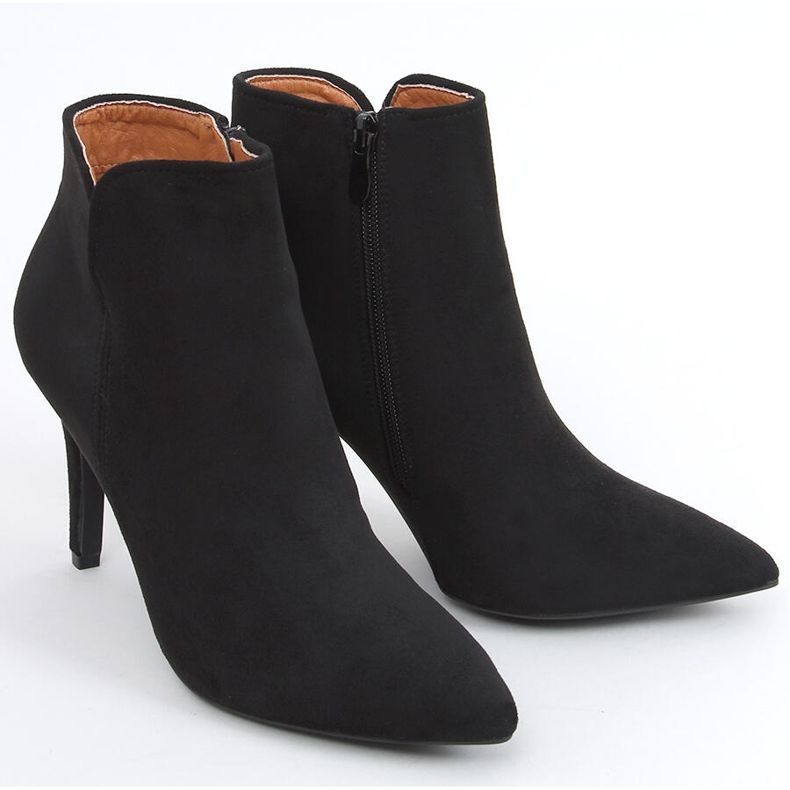 Malawi Černé kozačky na vysokém podpatku černá 2 Malawi Černé kozačky na vysokém podpatku černá 2