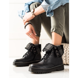 TRENDI Holínky s vyhrnovací hřídelí černá 1