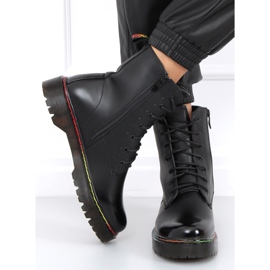 Martensiaki s barevnou nití Ohio Black černý 2