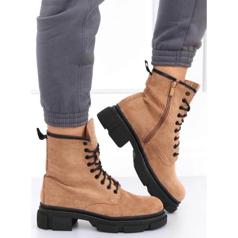 Dazy Khaki semišové dělnice hnědý 1