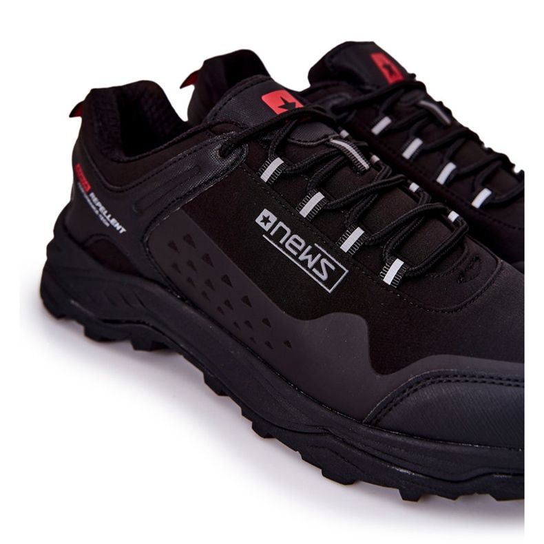 PE1 Pánské sportovní boty vázané Black Grenberd černý 1