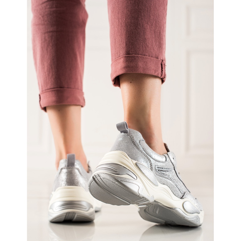 Goodin Kožené tenisky vícebarevný šedá 1