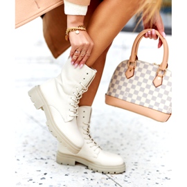 PE1 Vysoké boty Workery Beige Rozelle béžový 6