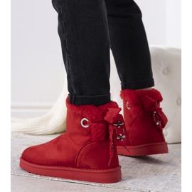 Červené zateplené sněhule Hamilton červený 1