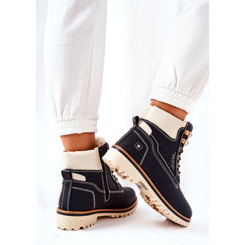 NEWS Dámské trapery Timberki Warmed Black Tiempo černý 2