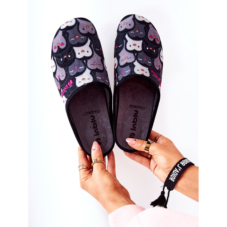 Inblu Pantofle Befado Pingwinki 155D202 Černé pantofle černá 1