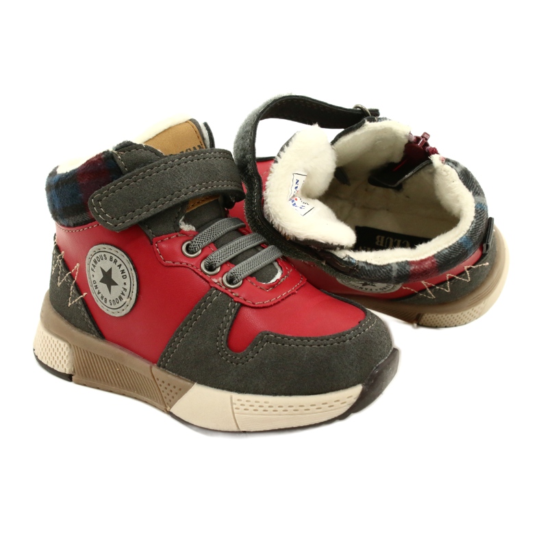 American Club Chlapci chlapci s kožešinou amerického klubu GC27 Red červené 5