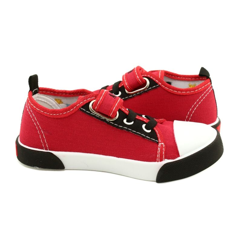 Tenisky American Club Ten15 Red na suchý zip červený 2