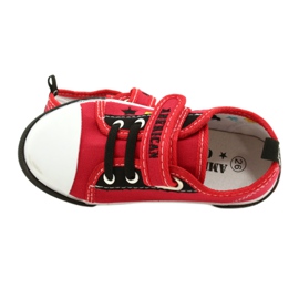 Tenisky American Club Ten15 Red na suchý zip červený 5