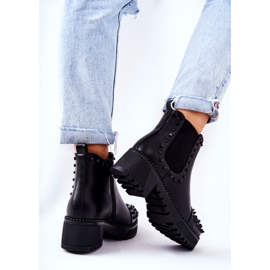 PG1 Černé Boty Comonis Jodhpur s tryskami černý 2