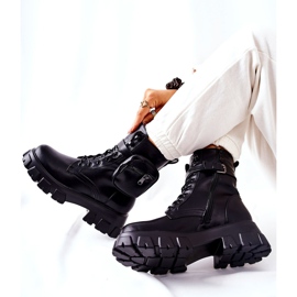 PG1 Černé Lanstrom Pracovní Boty S Ledvinovým Pásem černá 2