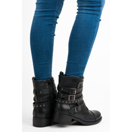 Erynn Černí dělníci se sponami černá 1