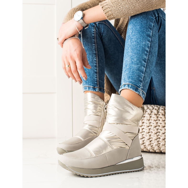 Weide Klasické sněhové boty béžový 1