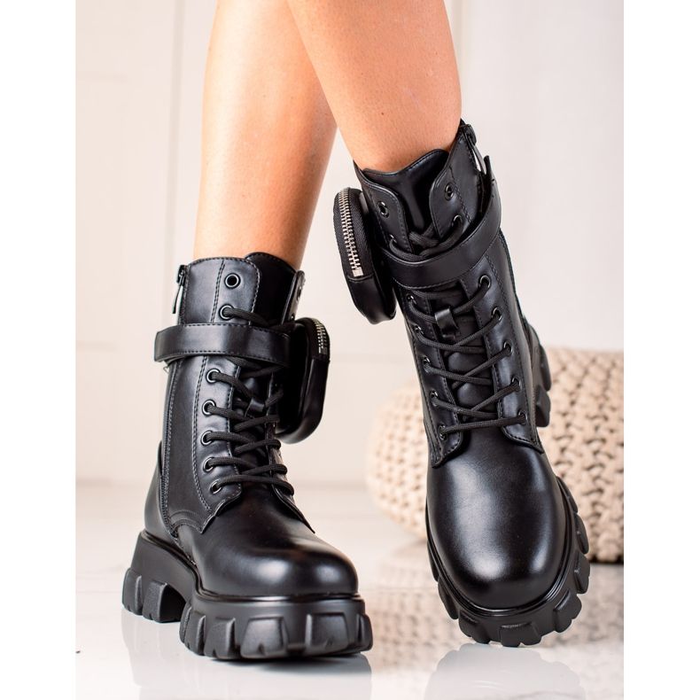 TRENDI Módní černí dělníci černá 1