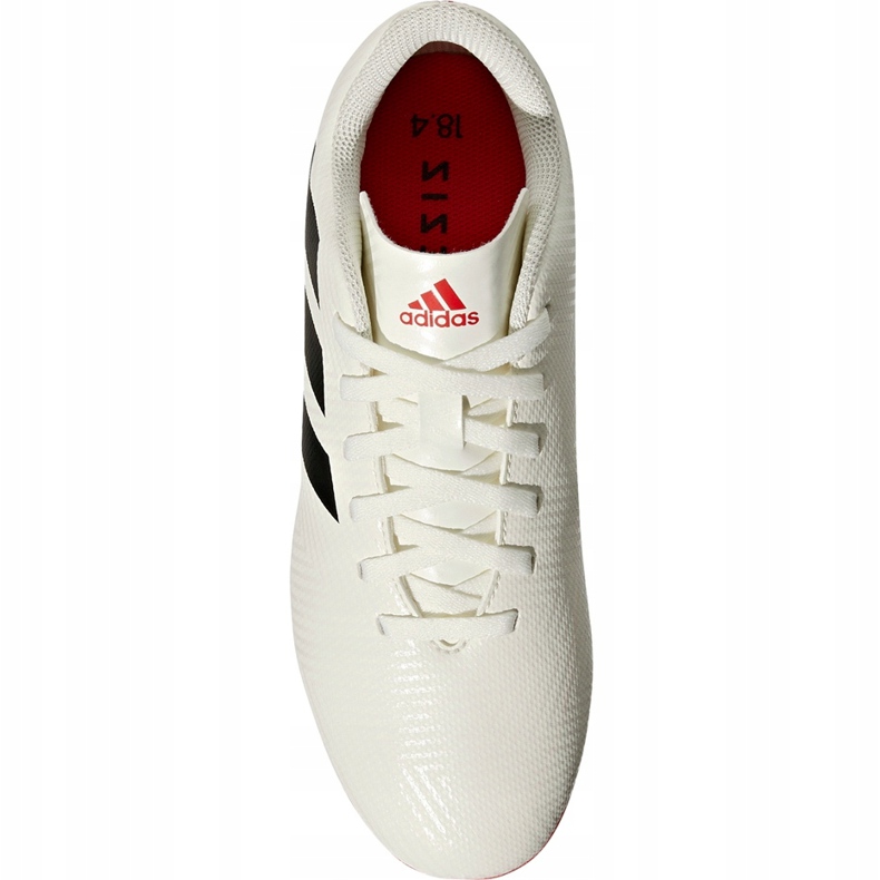 Kopačky Adidas Nemeziz 18.4 FxG Jr CM8510 bílý 1