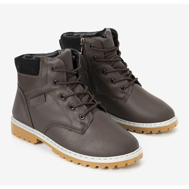 Adrien hnědé, zateplené pánské turistické boty hnědý 1 Adrien hnědé, zateplené pánské turistické boty hnědý 1